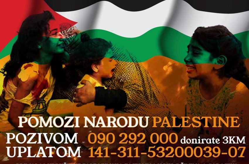  BUDIMO HUMANI: Pozovimo 090 292 000 i pomozimo narodu Palestine