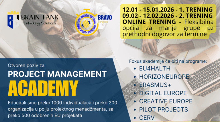 PRIJAVE DO 30.12.2025.: Otvoren poziv za Project Management Academy