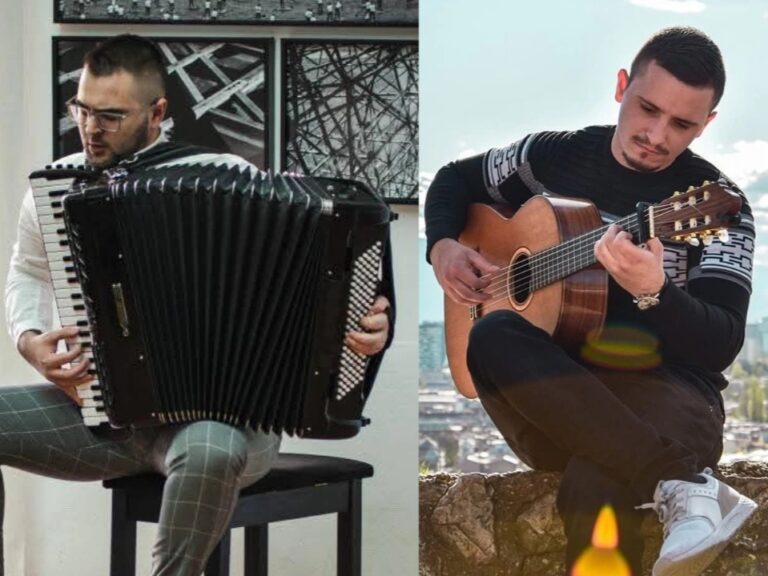 HASAN MURATOVIĆ I DŽANIN ZEKOVIĆ: Dan zaljubljenih uz harmoniku i gitaru na koncertu u Sarajevu